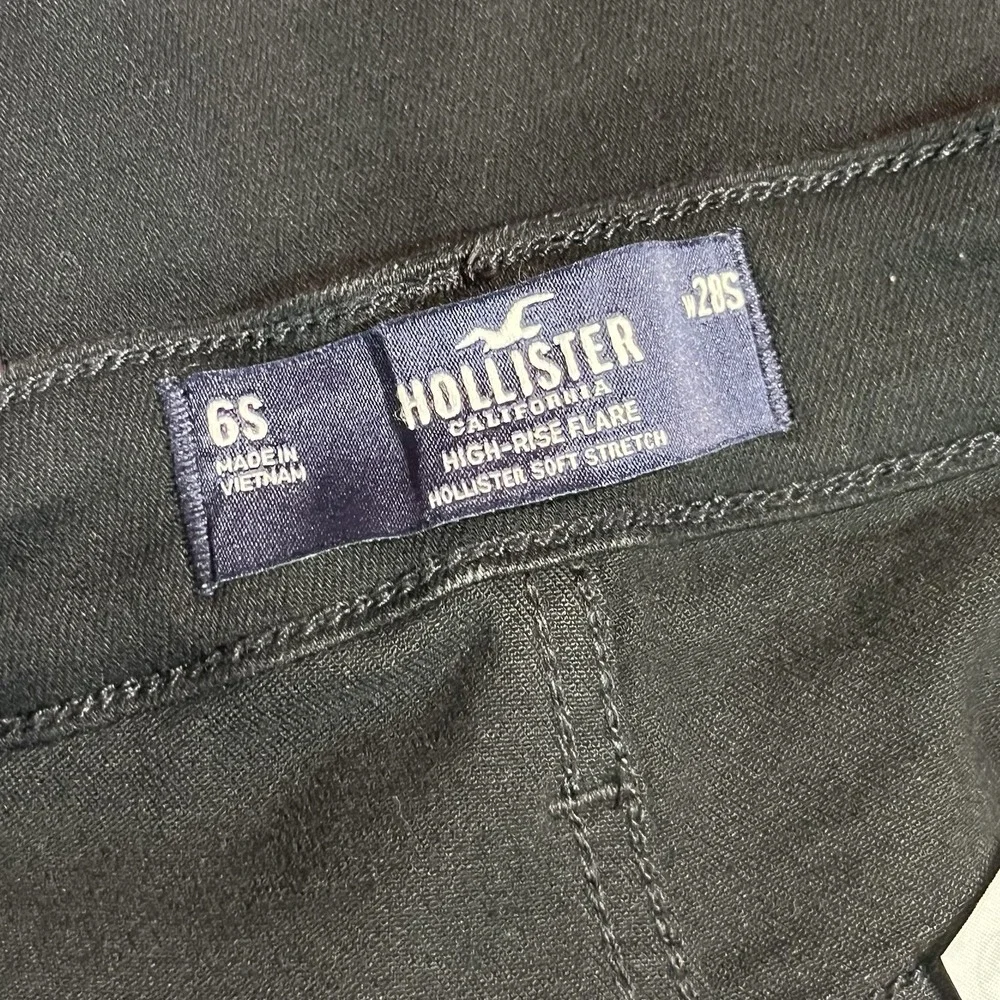 Hollister High Rise Flare Soft Stretch 6s 28s 28x28 Black‎ EUC